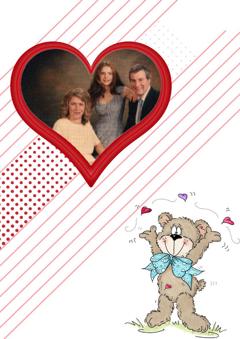 Bear Heart Aperture Card Front - card made with Crafty Bob's Card Creator