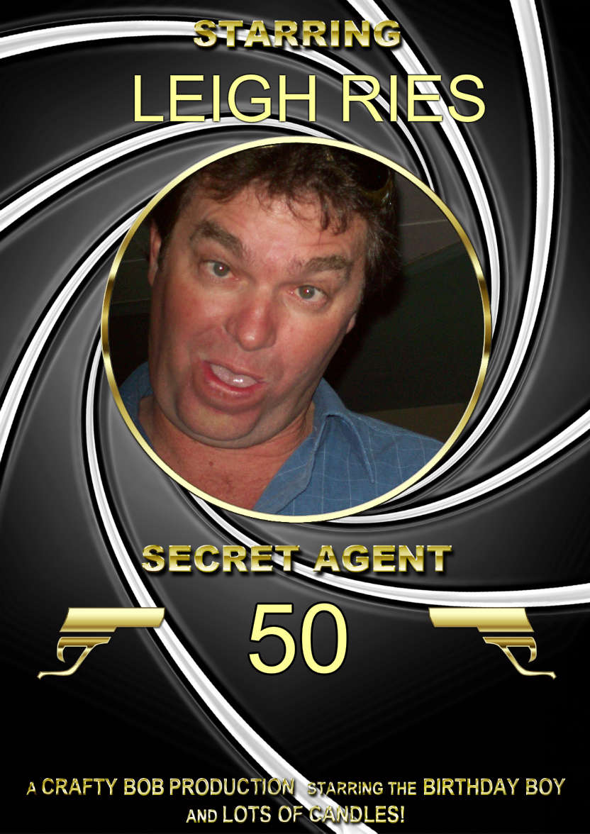 Spoof Secret Agent Photo Card - card made with Crafty Bob's Card Creator