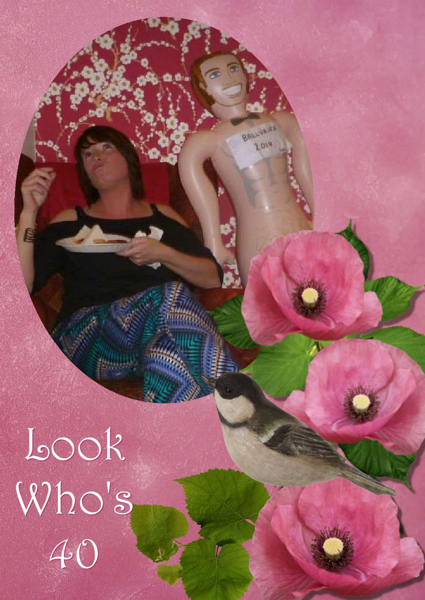 Floral Aperture Photo Card - card made with Crafty Bob's Card Creator
