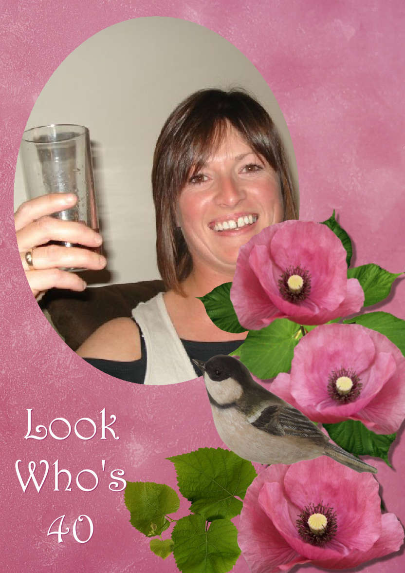 Floral Aperture Photo Card - card made with Crafty Bob's Card Creator