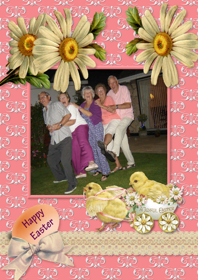 Easter Wagon - card made with Crafty Bob's Card Creator