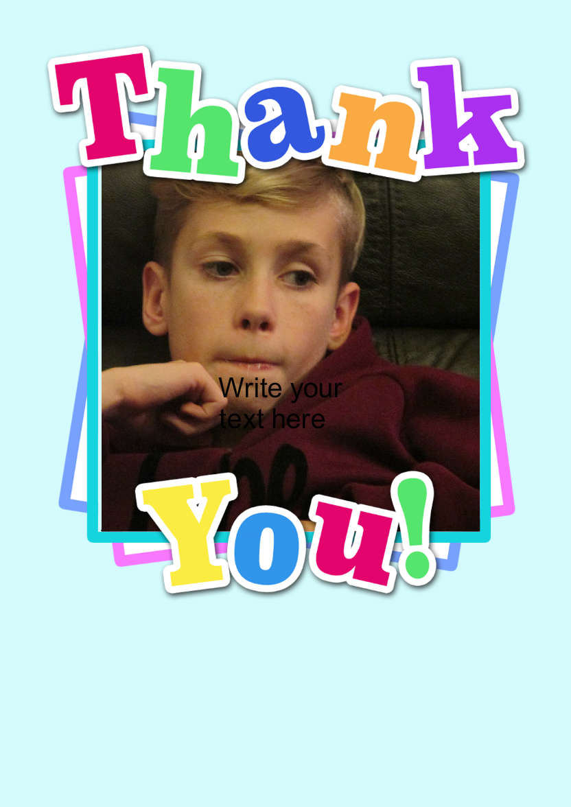 Thank You Aperture Card Front - card made with Crafty Bob's Card Creator