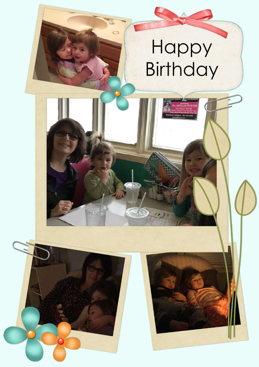 Scrapbook Style Multi Photo Card - card made with Crafty Bob's Card Creator