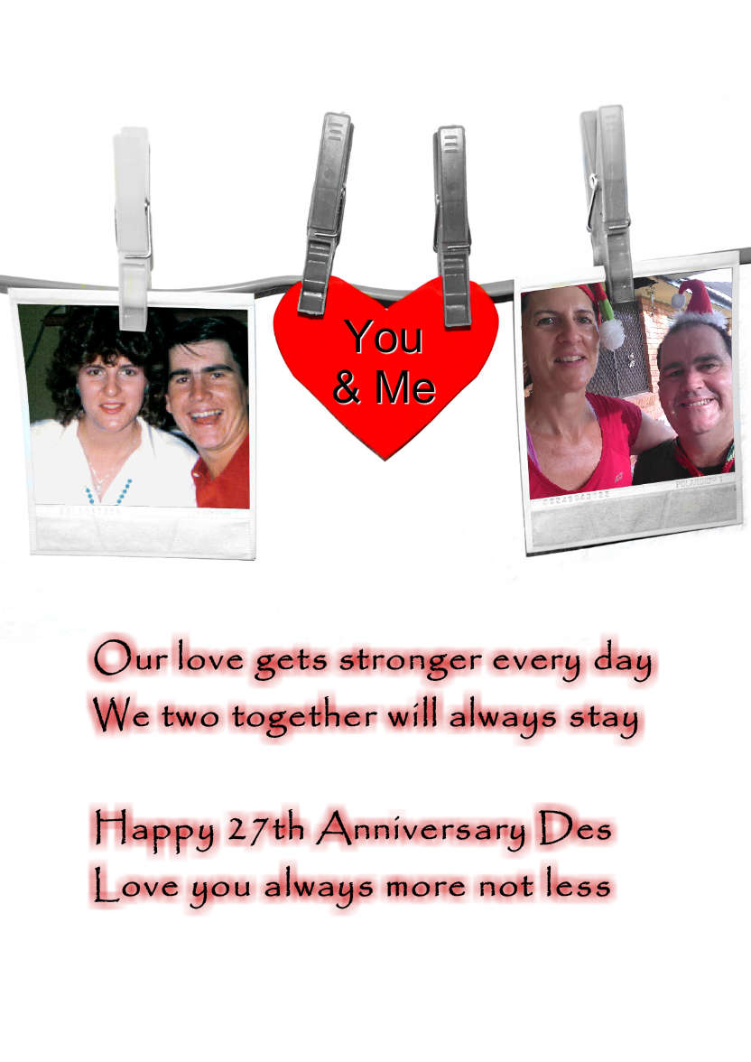 Anniversary Snapshots - card made with Crafty Bob's Card Creator