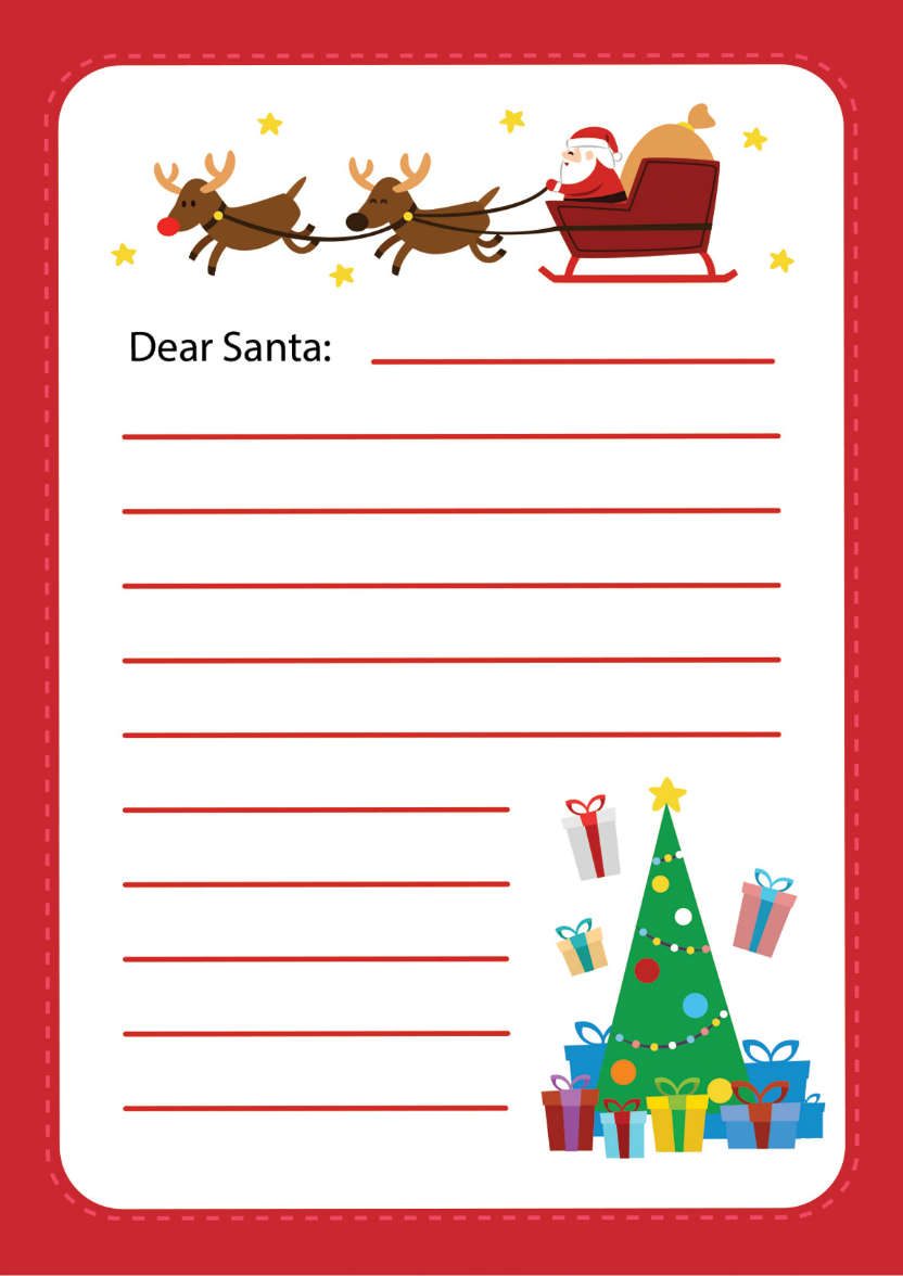 Letter to Santa - card made with Crafty Bob's Card Creator