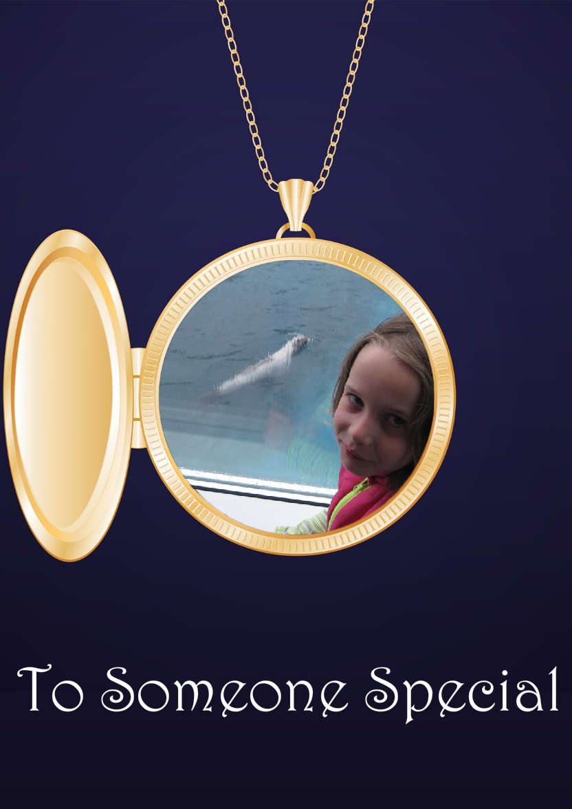 Locket Aperture Photo Card - card made with Crafty Bob's Card Creator
