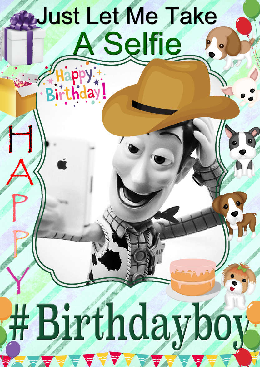 Hashtag Birthday Boy - card made with Crafty Bob's Card Creator