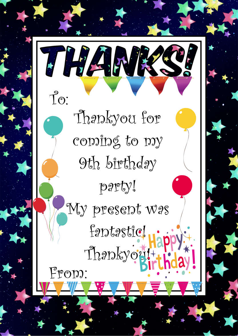 Thank You Stars Card Front - card made with Crafty Bob's Card Creator
