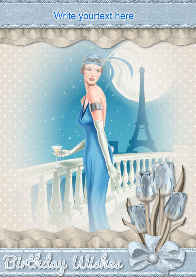 Birthday Picture - card made with Crafty Bob's Card Creator