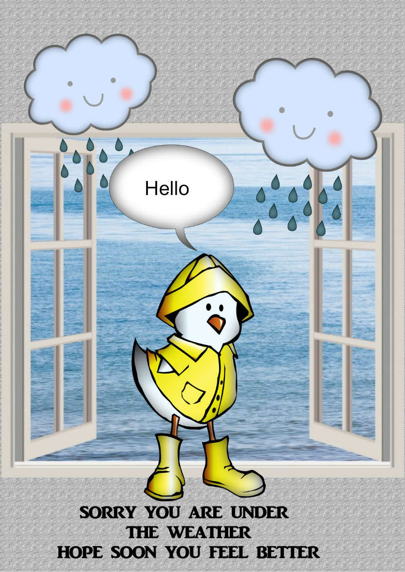 Under the Weather - card made with Crafty Bob's Card Creator