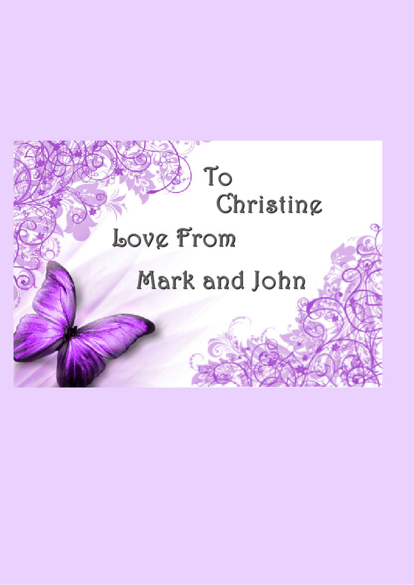 Light Purple Plain Background - card made with Crafty Bob's Card Creator