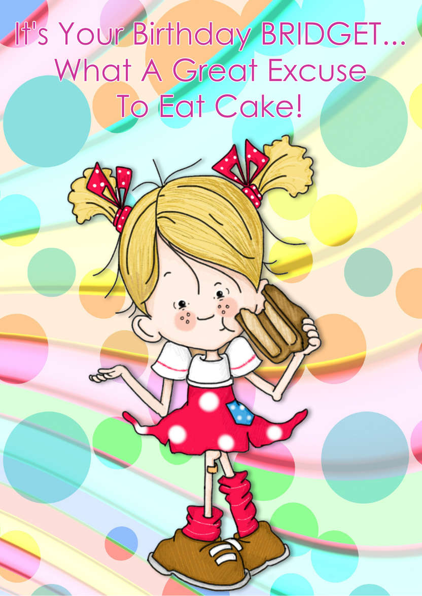 Eat Birthday Cake! - card made with Crafty Bob's Card Creator