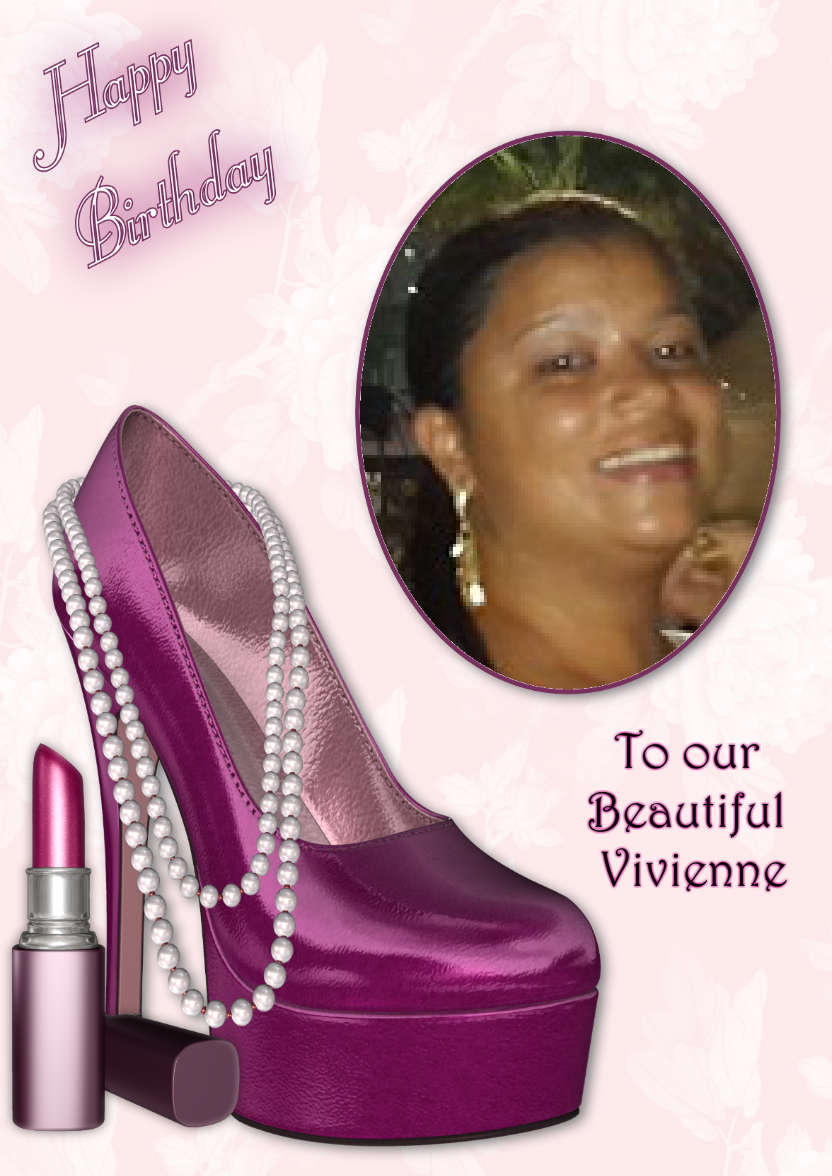 Magenta Shoe - Birthday Card - card made with Crafty Bob's Card Creator