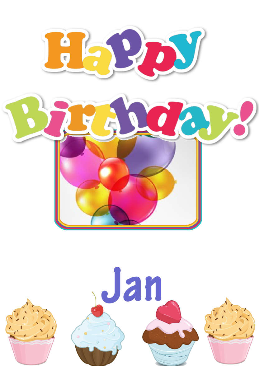 Birthday Greetings - card made with Crafty Bob's Card Creator
