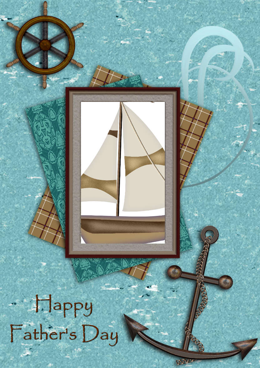 Sailing - card made with Crafty Bob's Card Creator
