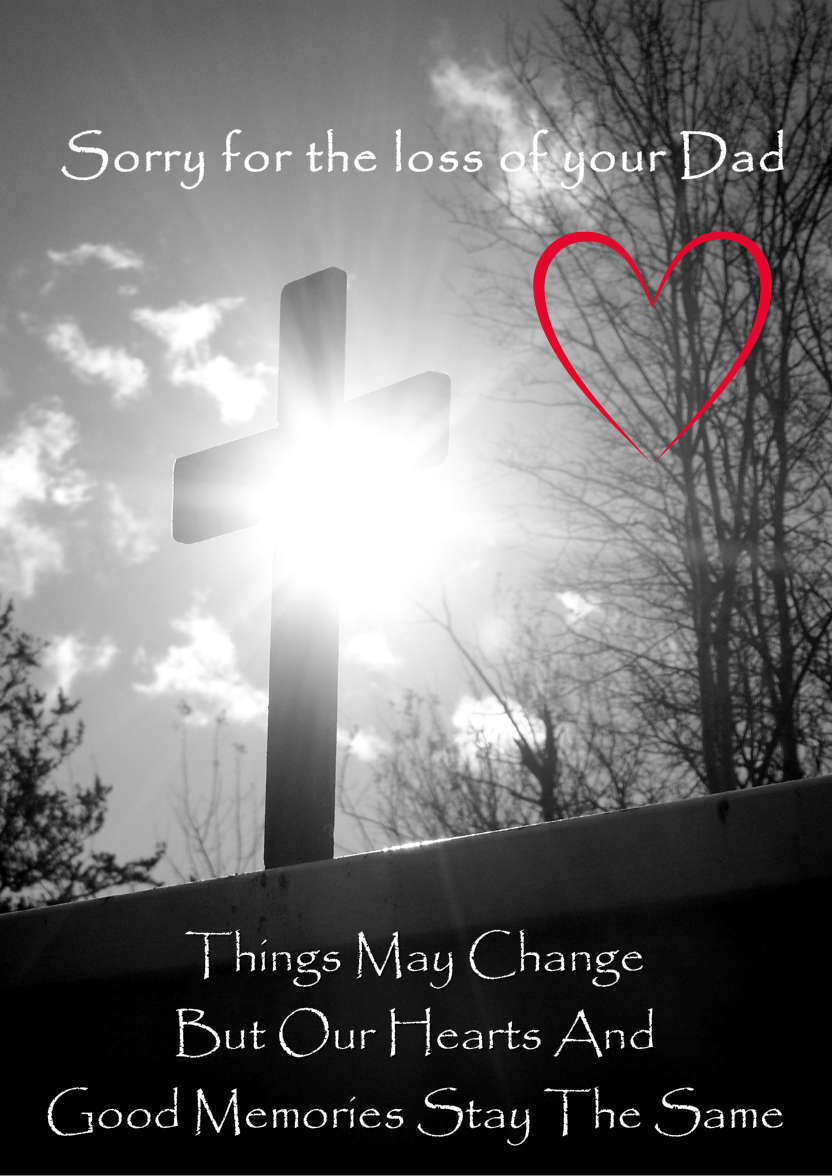 Christian Sympathy Card - card made with Crafty Bob's Card Creator