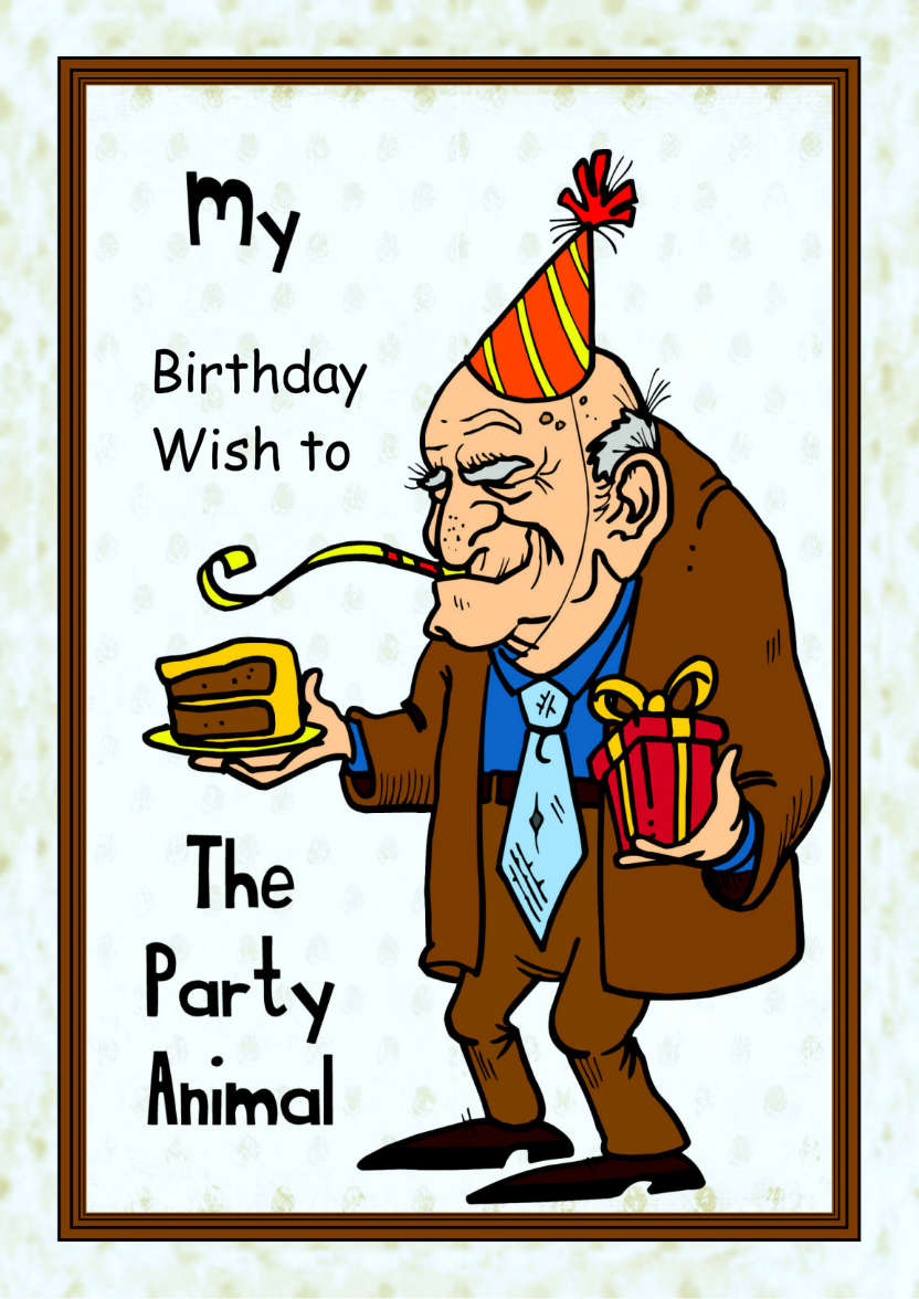 Party Animal - card made with Crafty Bob's Card Creator