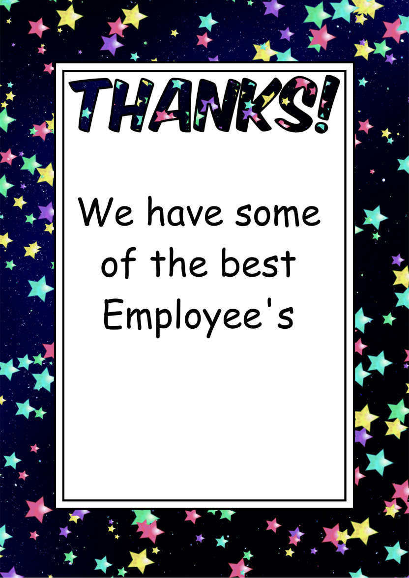 Thank You Stars Card Front - card made with Crafty Bob's Card Creator