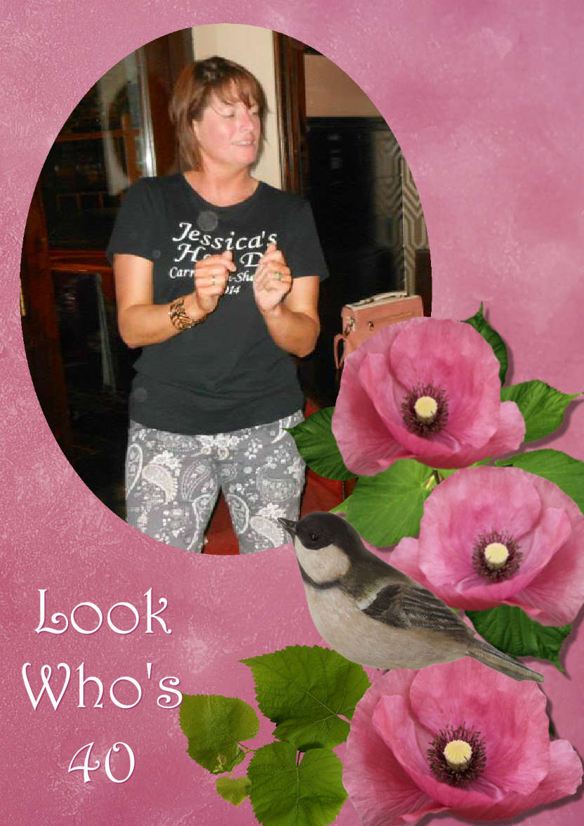 Floral Aperture Photo Card - card made with Crafty Bob's Card Creator