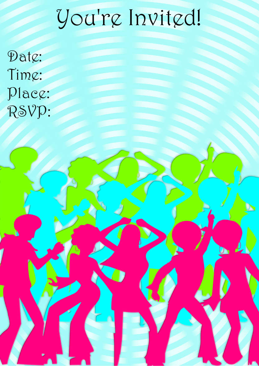 It's Party Time Invitation - card made with Crafty Bob's Card Creator