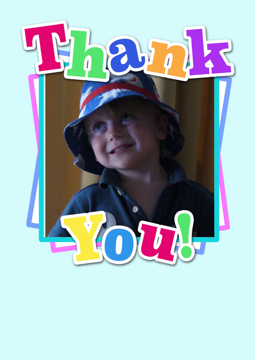 Thank You Aperture Card Front - card made with Crafty Bob's Card Creator