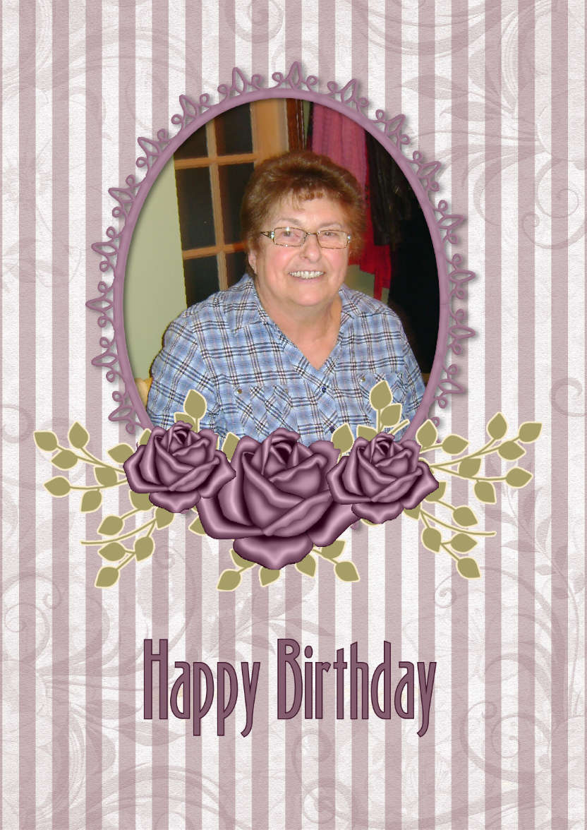 Vintage Roses - card made with Crafty Bob's Card Creator