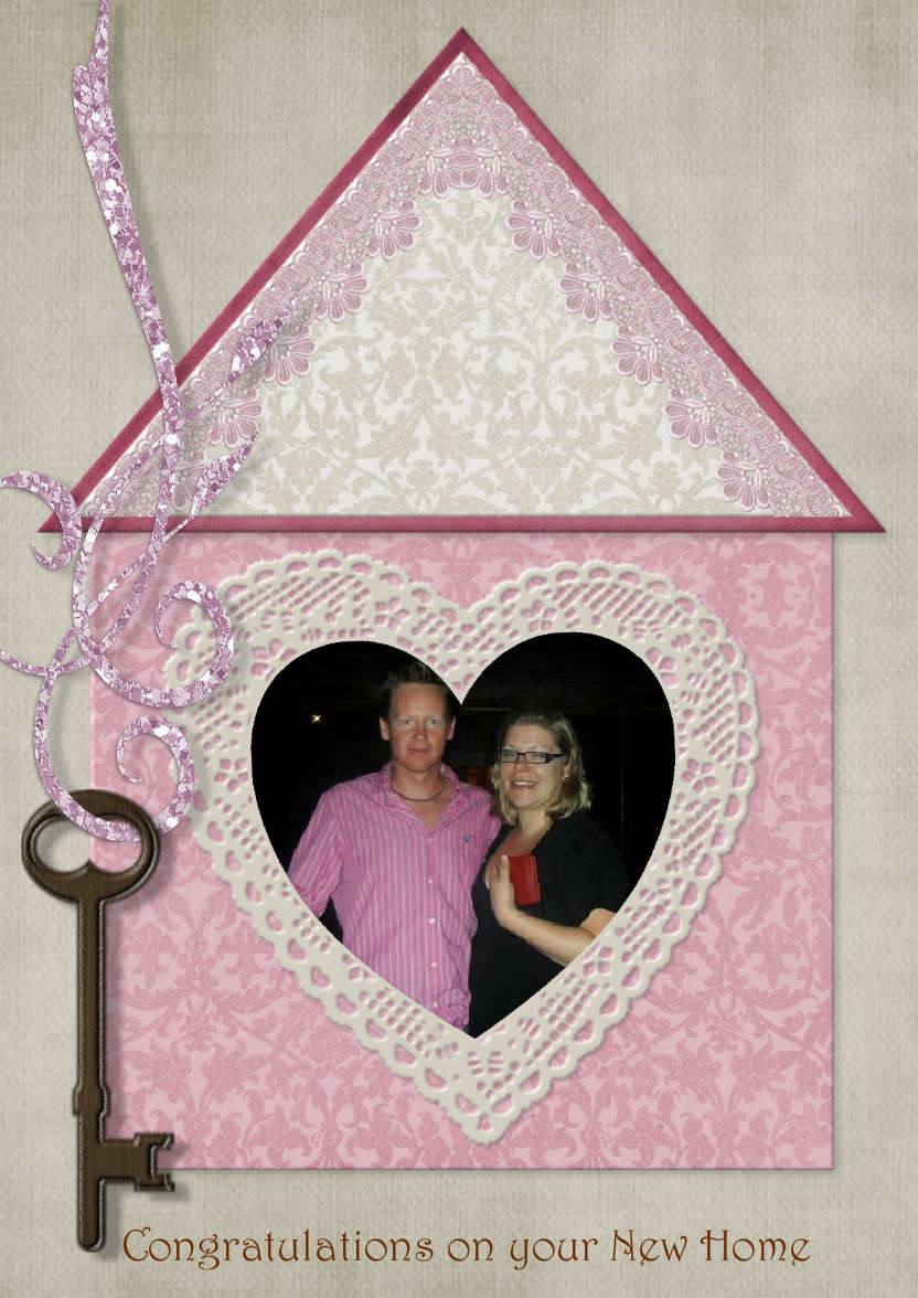 New Home - card made with Crafty Bob's Card Creator