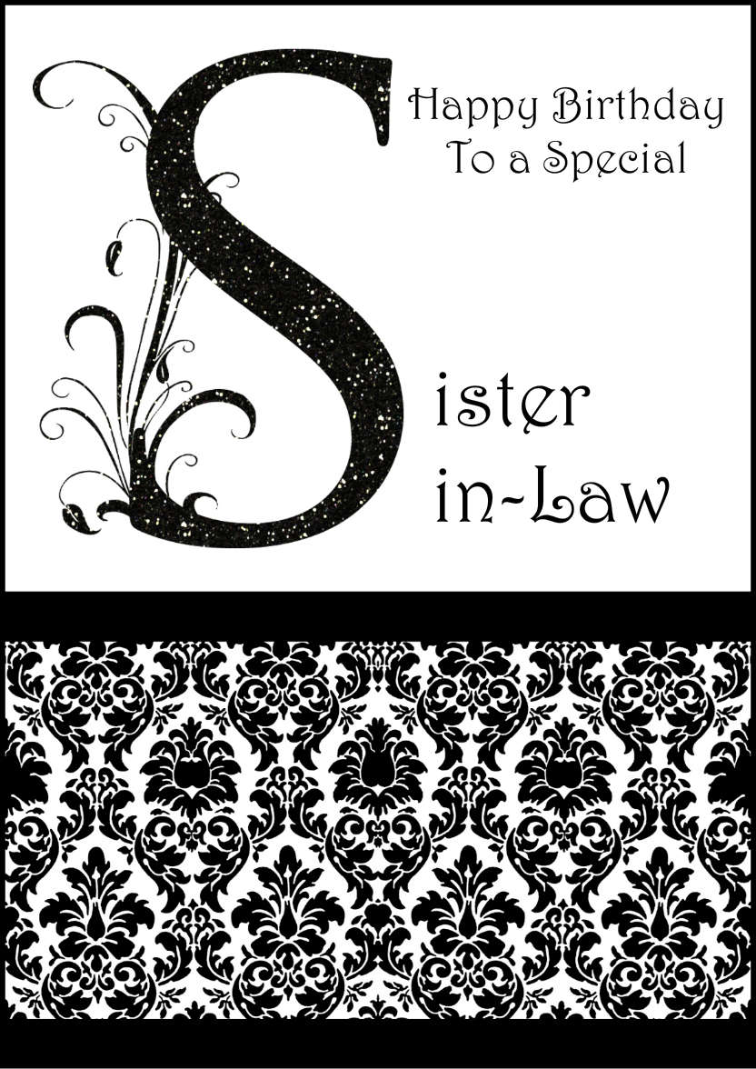 Damask Monogram Letter S Card - card made with Crafty Bob's Card Creator