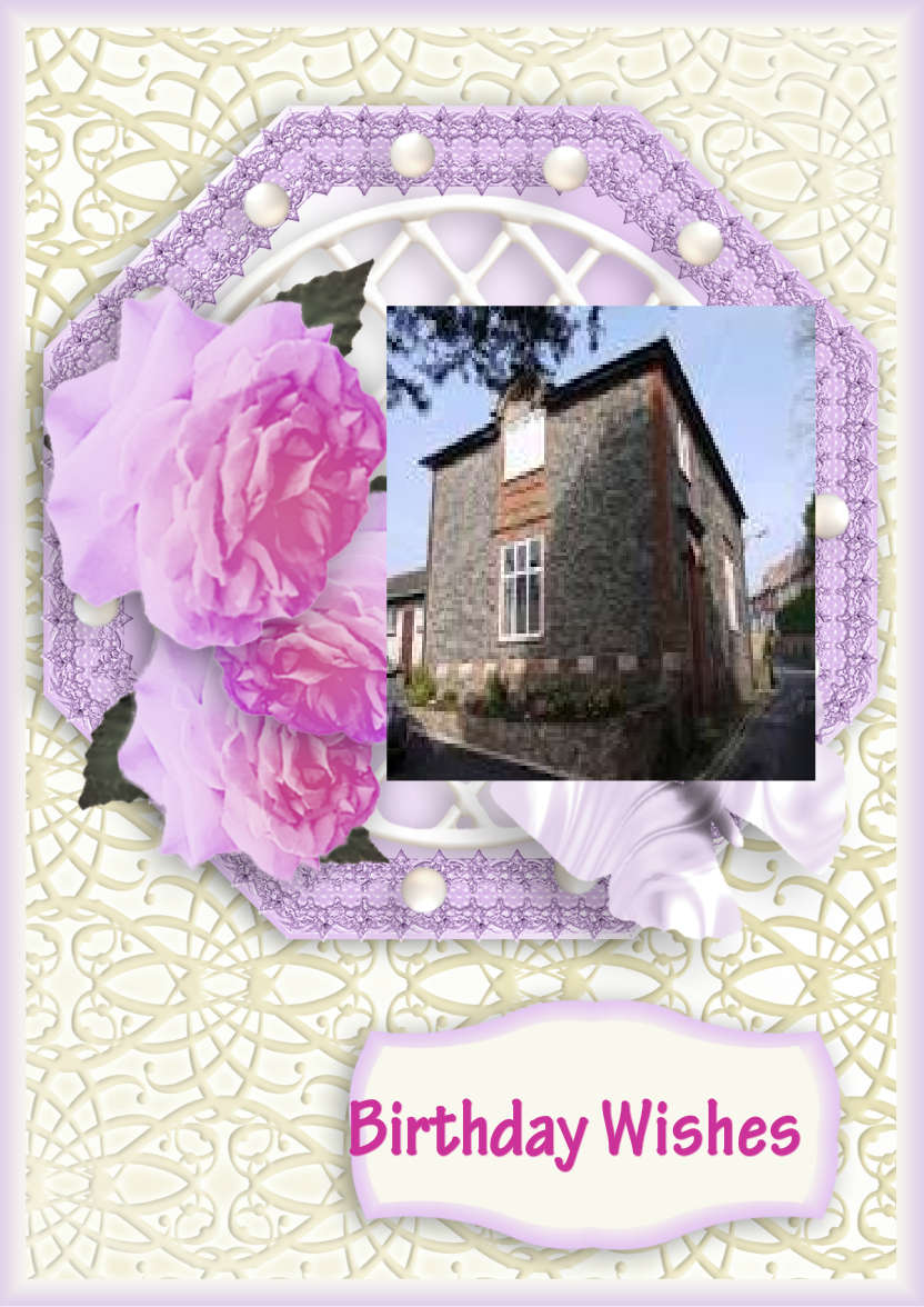 Rose Trellis - card made with Crafty Bob's Card Creator