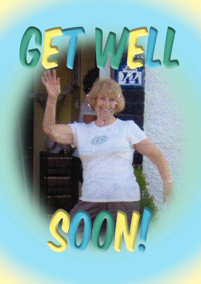 Get Well Soon Frame Photo Card - card made with Crafty Bob's Card Creator