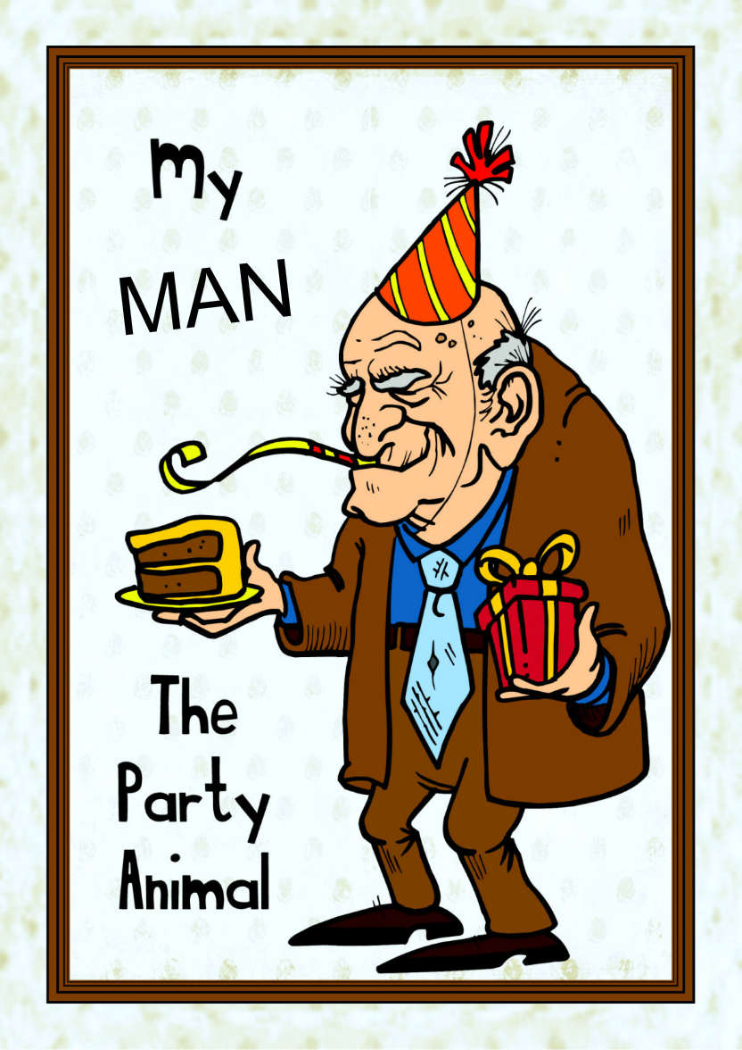 Party Animal - card made with Crafty Bob's Card Creator