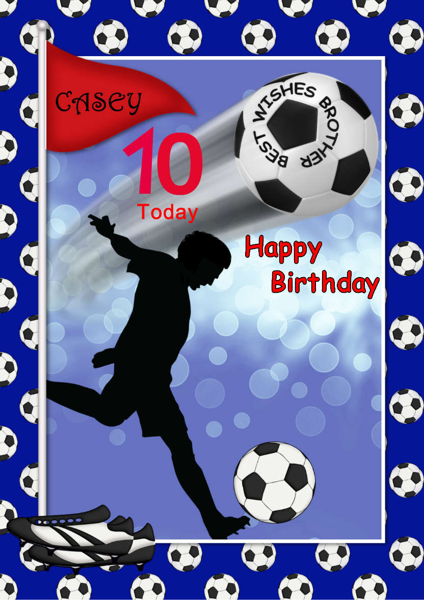 Football Wizard - card made with Crafty Bob's Card Creator