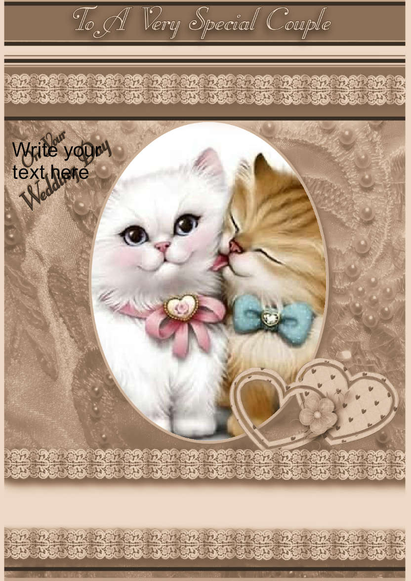 On Your Wedding Day - card made with Crafty Bob's Card Creator