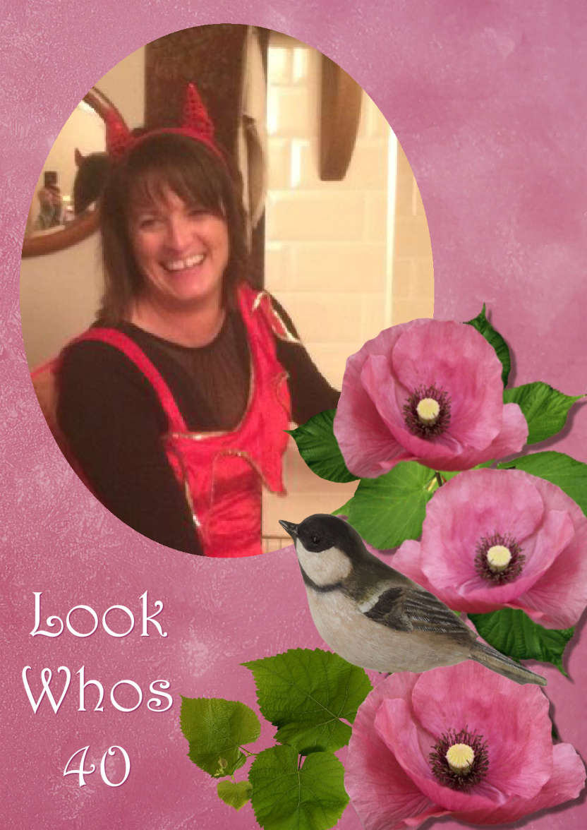 Floral Aperture Photo Card - card made with Crafty Bob's Card Creator