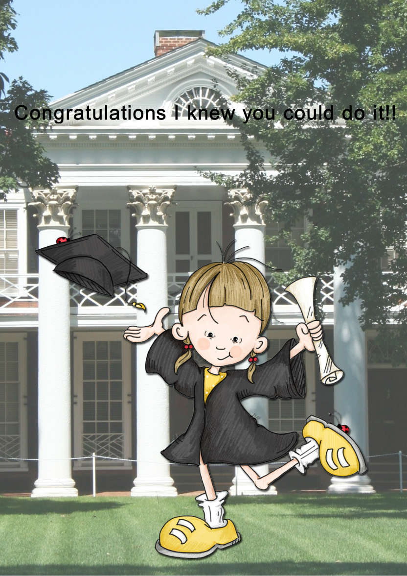 Congratulations on Your Graduation Card - card made with Crafty Bob's Card Creator