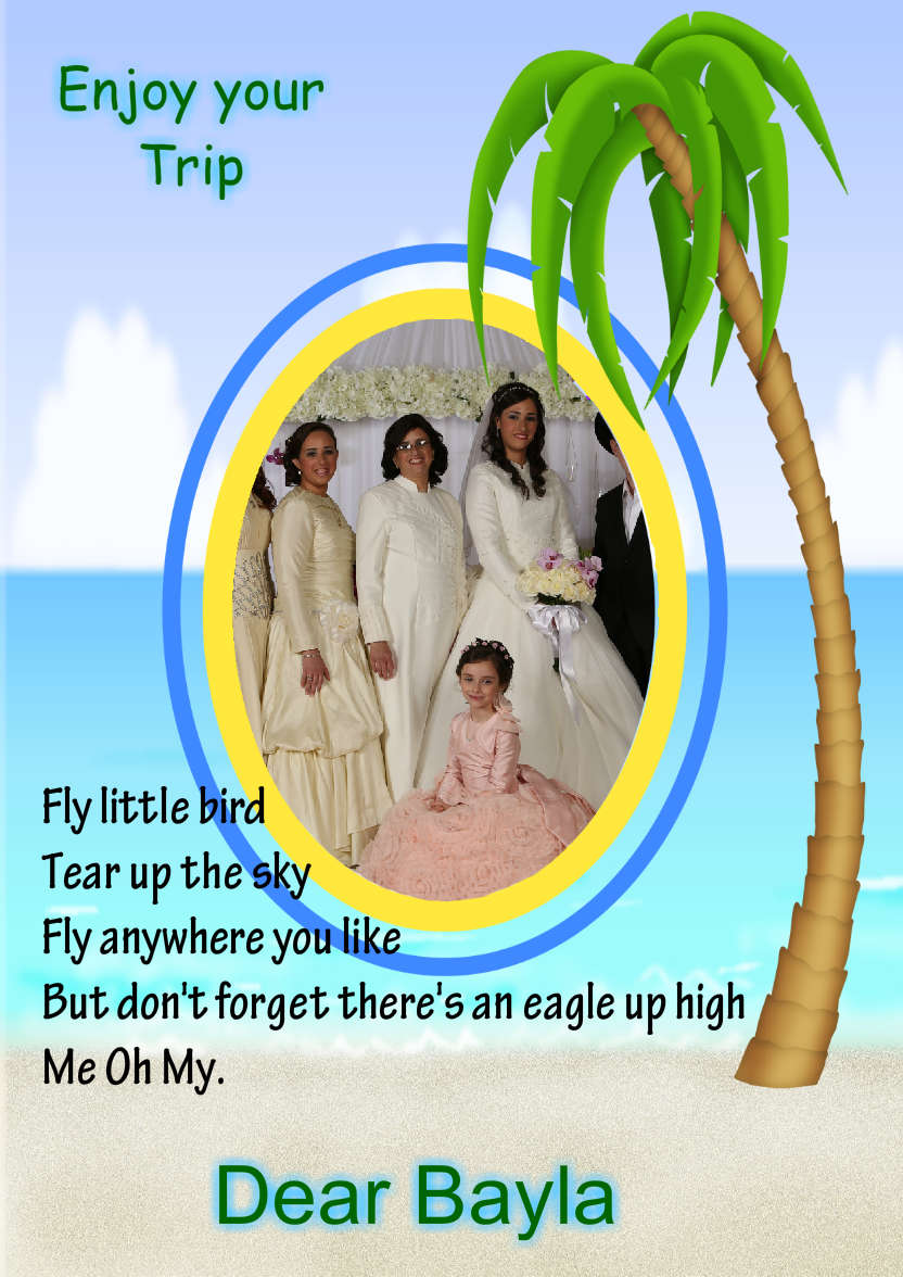 Beach Holiday Fun - card made with Crafty Bob's Card Creator