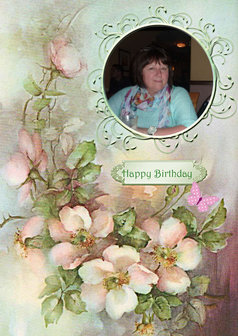 Wild Roses - card made with Crafty Bob's Card Creator