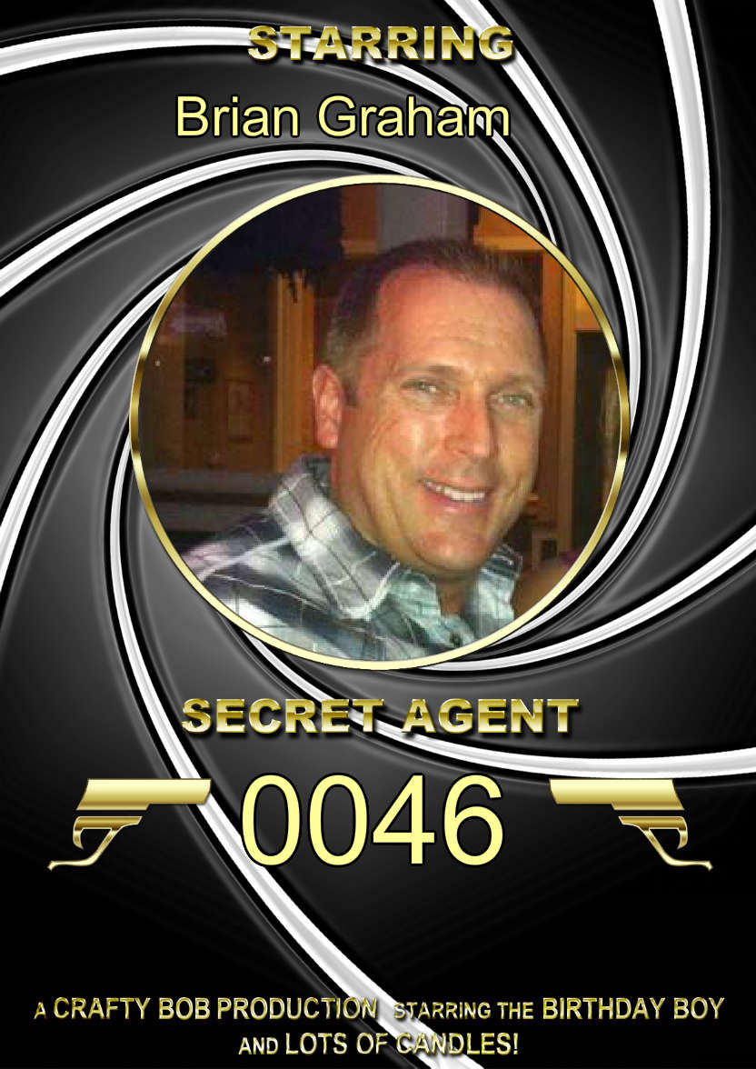 Spoof Secret Agent Photo Card - card made with Crafty Bob's Card Creator