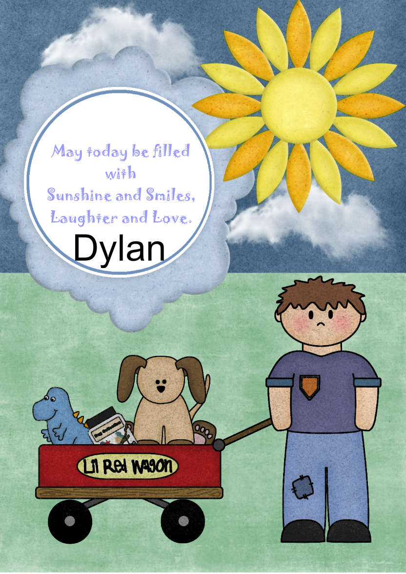 Sunny Boy - card made with Crafty Bob's Card Creator