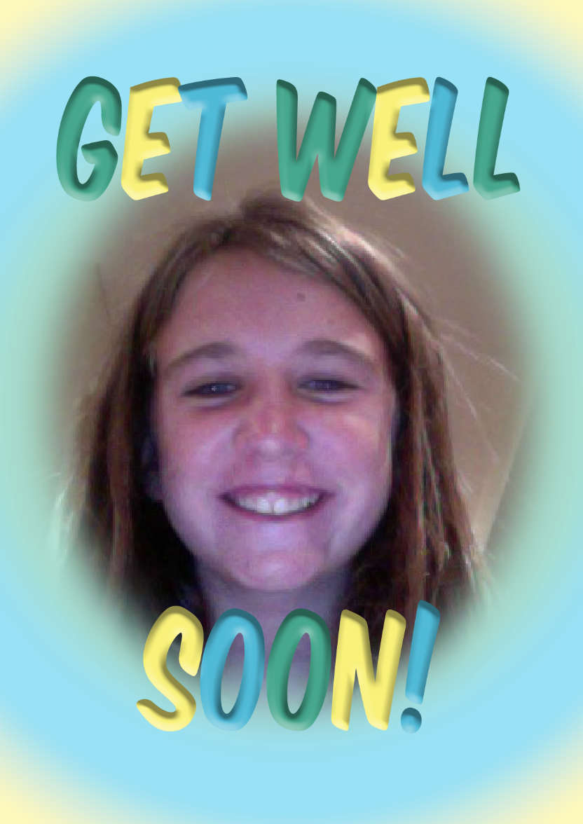 Get Well Soon Frame Photo Card - card made with Crafty Bob's Card Creator