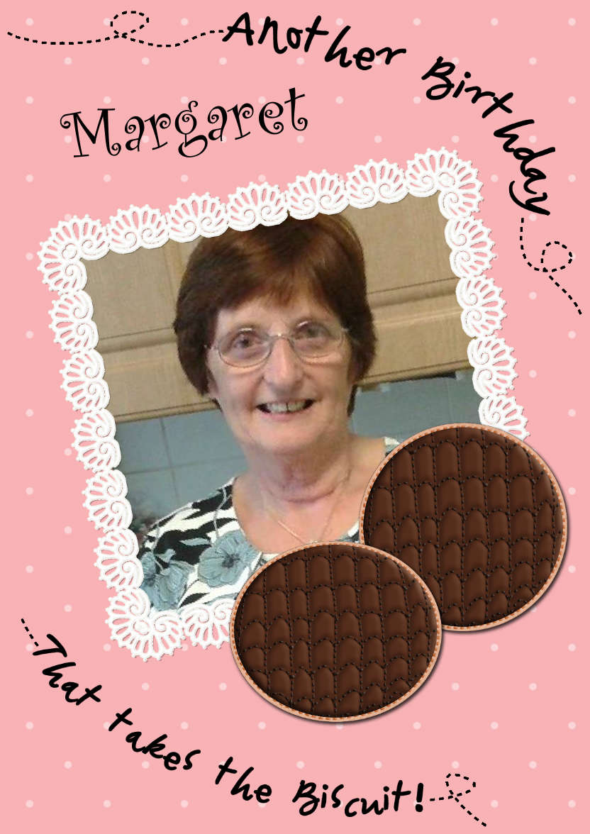 Birthday Chocolate Digestives Biscuits Photo Upload Card - card made with Crafty Bob's Card Creator