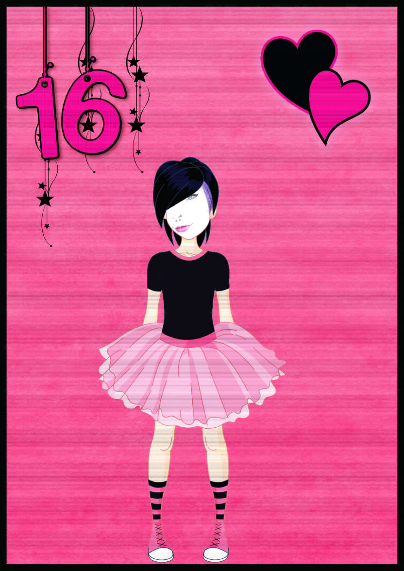 Goth 16 - card made with Crafty Bob's Card Creator