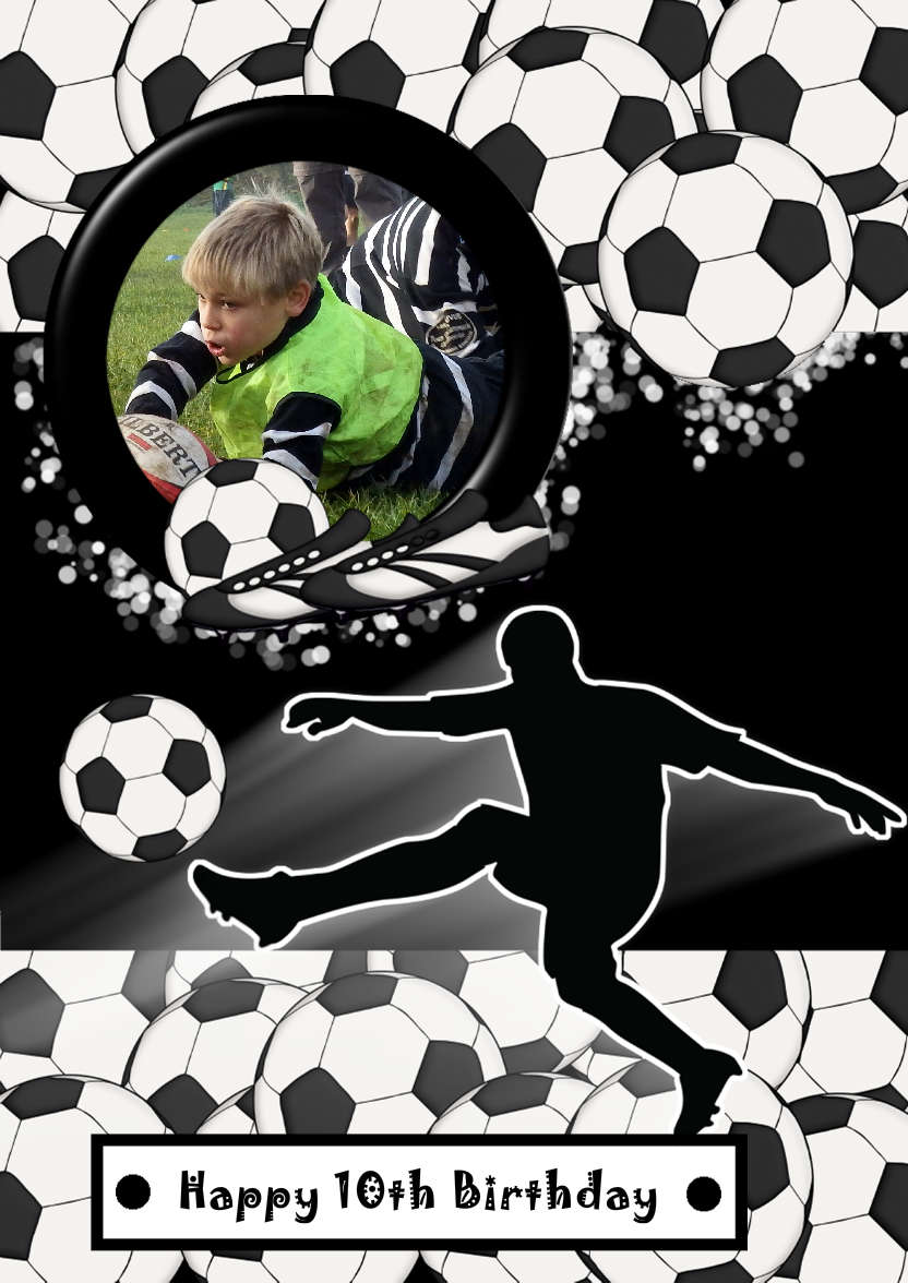 Football Crazy - card made with Crafty Bob's Card Creator