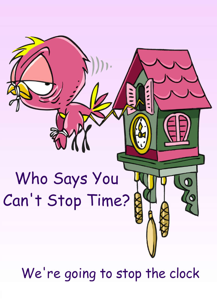 Cuckoo Clock Humorous Card - card made with Crafty Bob's Card Creator