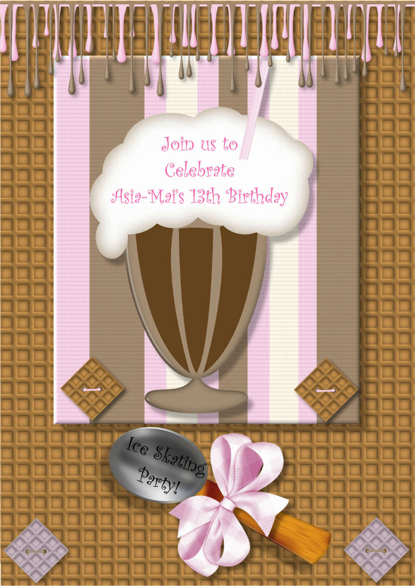 Ice Cream Birthday - card made with Crafty Bob's Card Creator