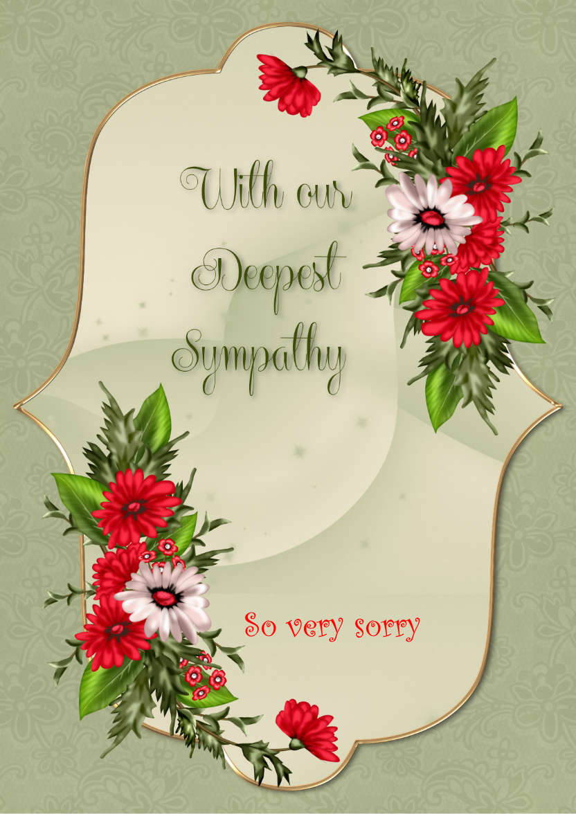 With Our Deepest Sympathy - card made with Crafty Bob's Card Creator