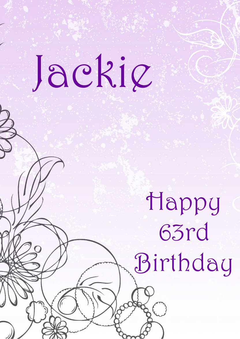 Purple Flourish Background - card made with Crafty Bob's Card Creator
