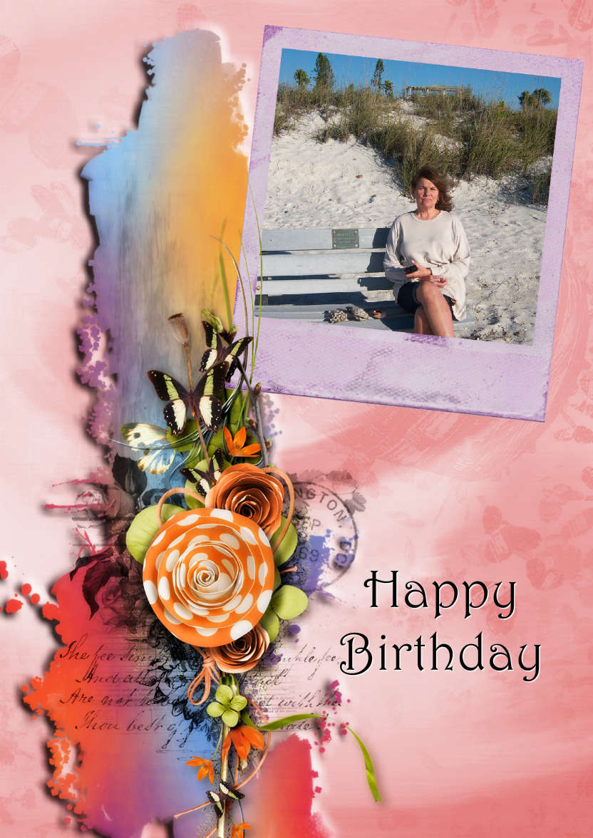 Butterfly Cluster - card made with Crafty Bob's Card Creator