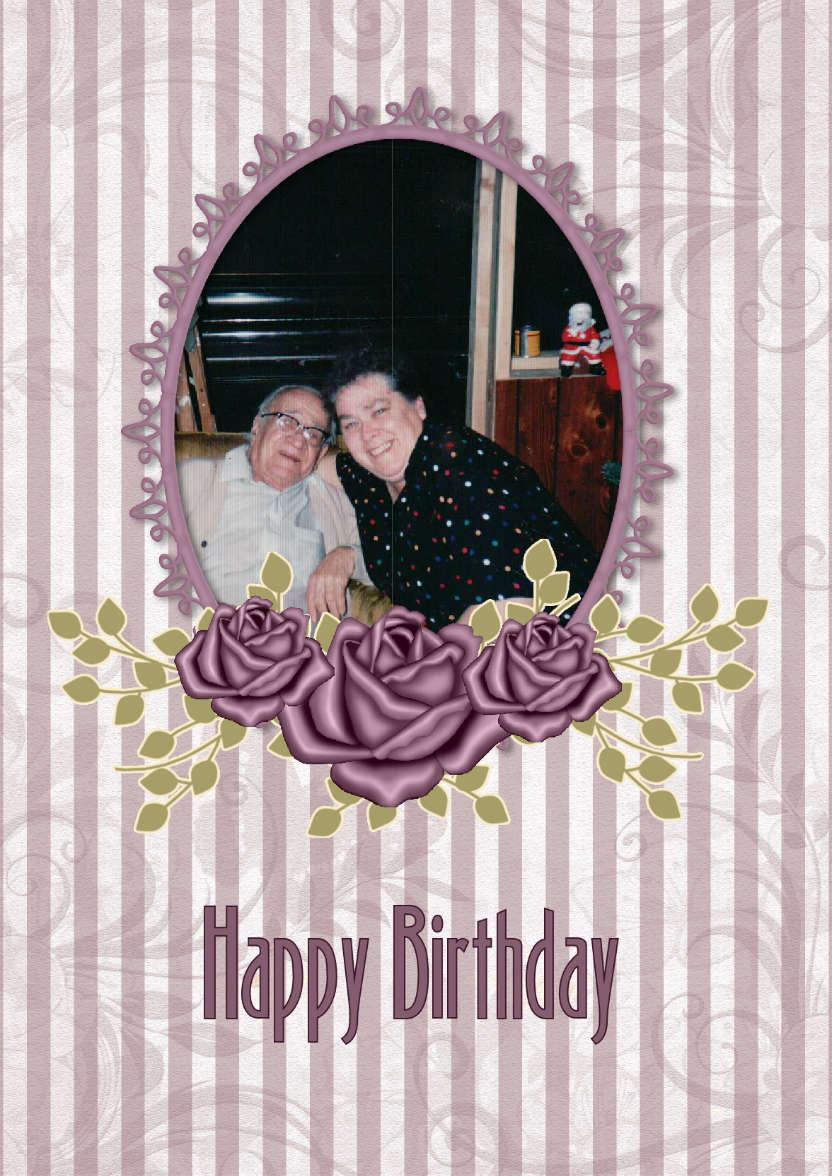 Vintage Roses - card made with Crafty Bob's Card Creator