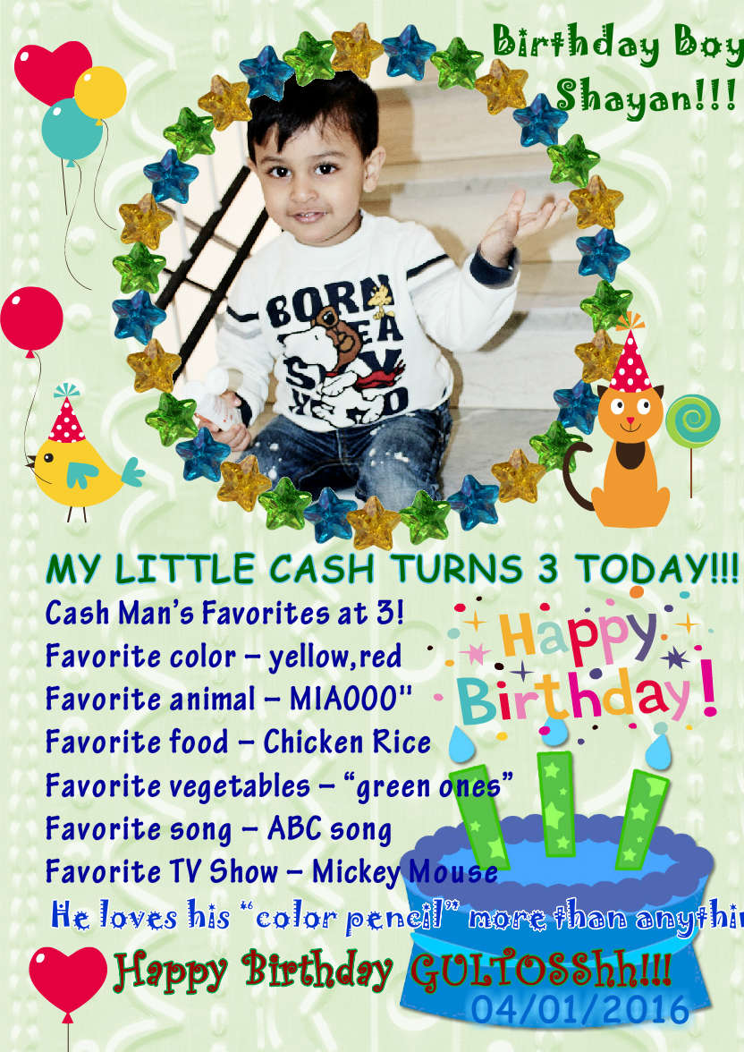 Star Frame Birthday Boy - card made with Crafty Bob's Card Creator